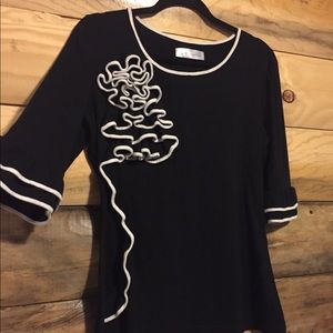 Black and white shirt